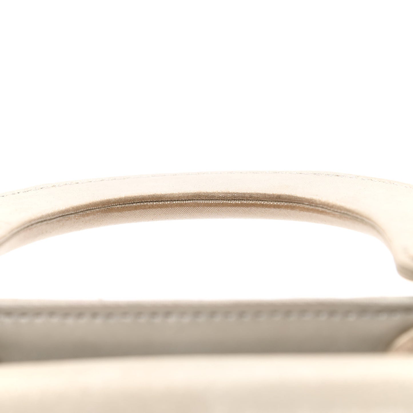 Metallic Nubuck Cannage Mini Lady Dior Silver