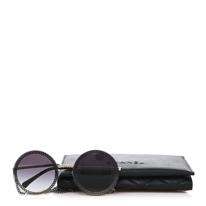 Chanel Round Chain Sunglasses 4245 Gold 7 of 7