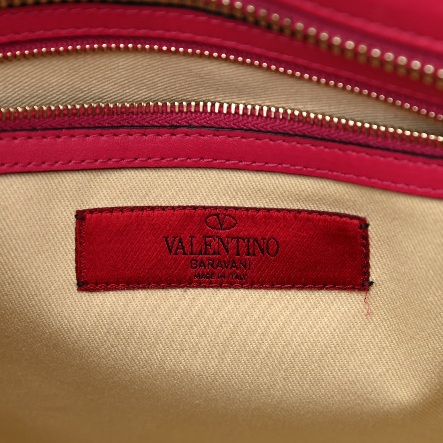 Vitello Rockstud Double Handle Tote Cyclamin