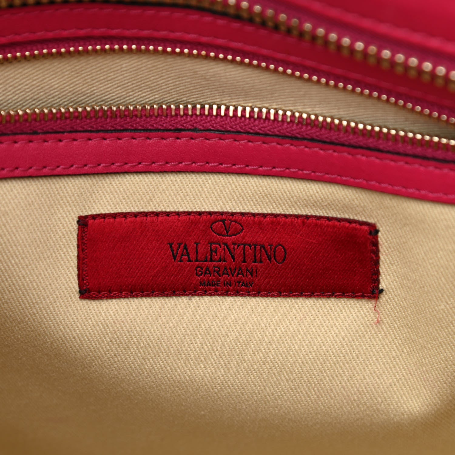 Valentino Garavani Vitello Rockstud Double Handle Tote Cyclamin 6 of 8