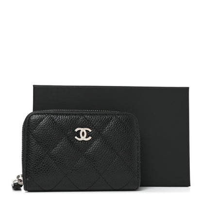 Chanel Caviar Quilted Zip Coin Purse Black 8 of 8