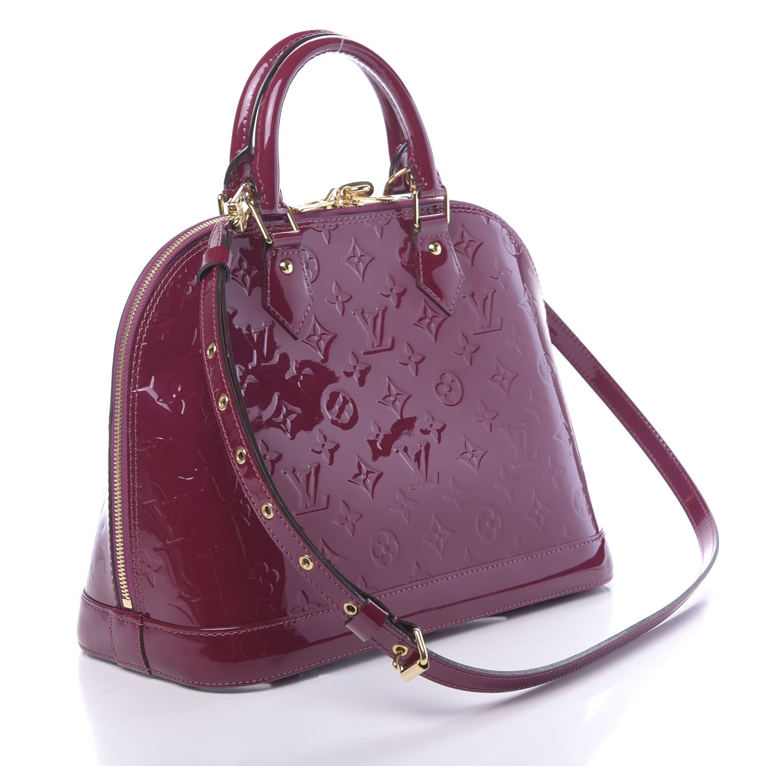 Louis Vuitton Vernis Alma PM Magenta 3 of 9