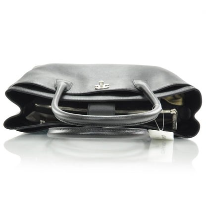 Chanel Caviar Cerf Executive Shopper Tote Black SHW 5 of 9