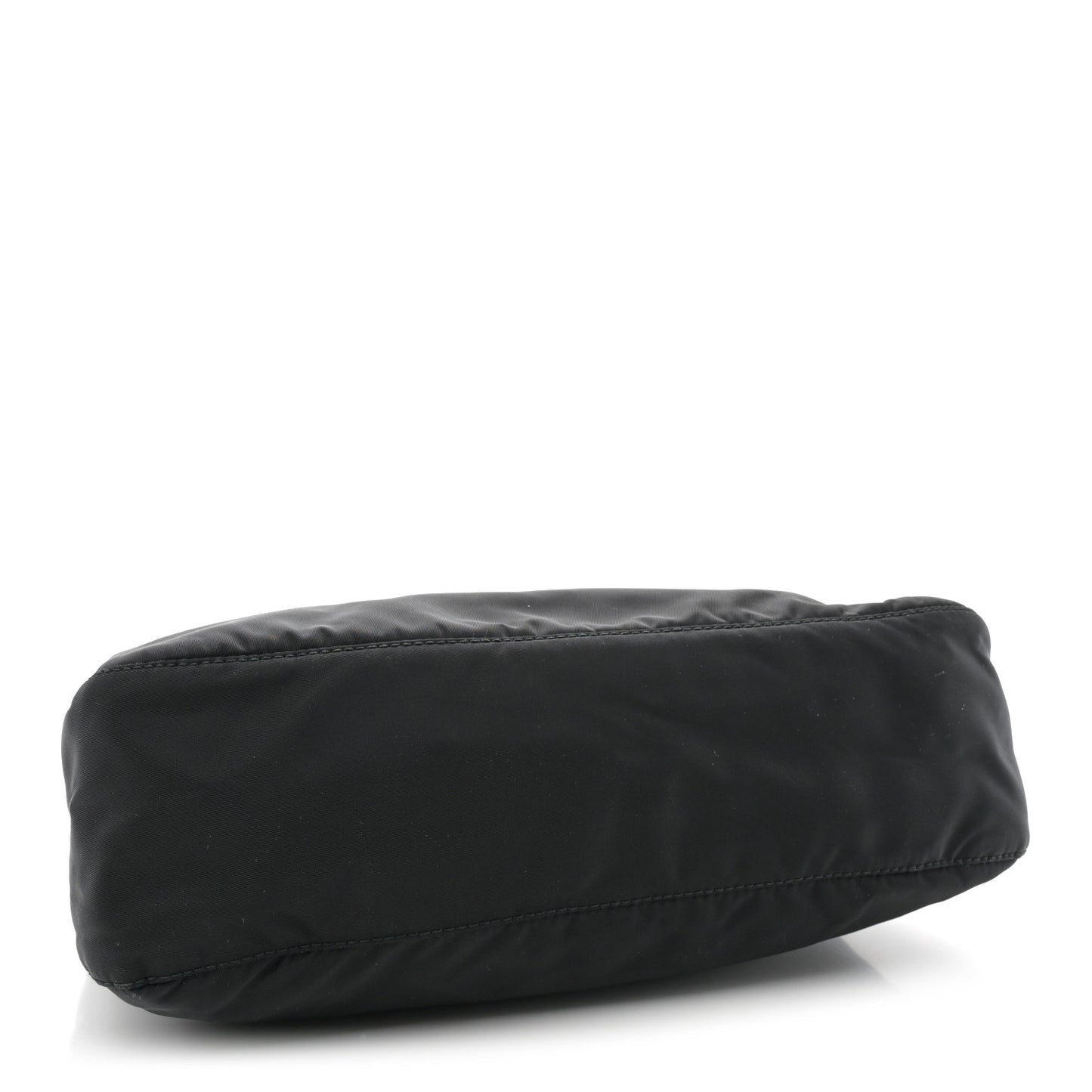 Re-Nylon Vela Saffiano Pocket Double Zip Messenger Bag Black