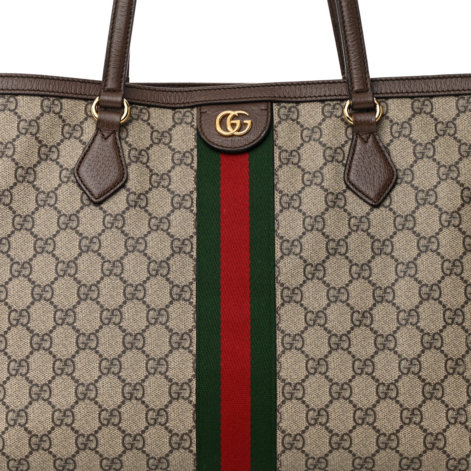 Gucci GG Supreme Monogram Medium Ophidia Shopping Tote Brown 8 of 17