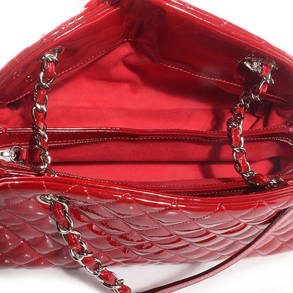 Chanel Patent Quilted Medium Just Mademoiselle Red 5 of 7