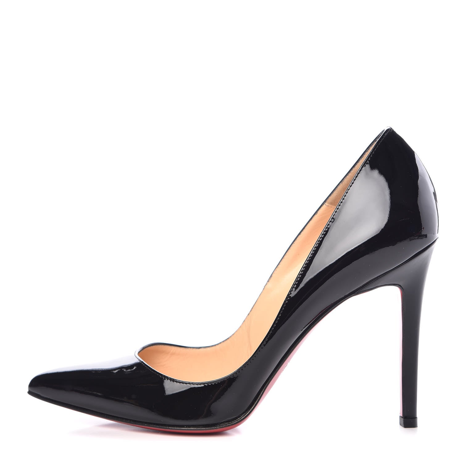 Christian Louboutin Patent Pigalle 100 Pumps 37 Black 1 of 11