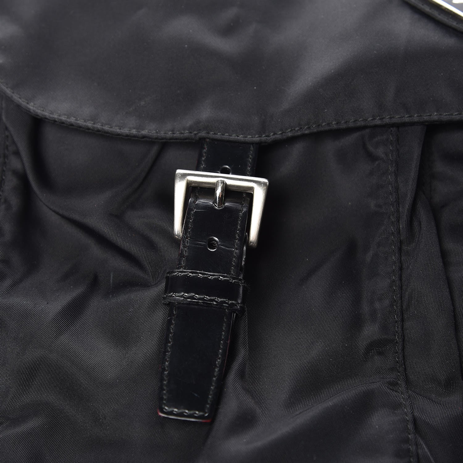 Prada Nylon Vela Messenger Bag Black 10 of 16