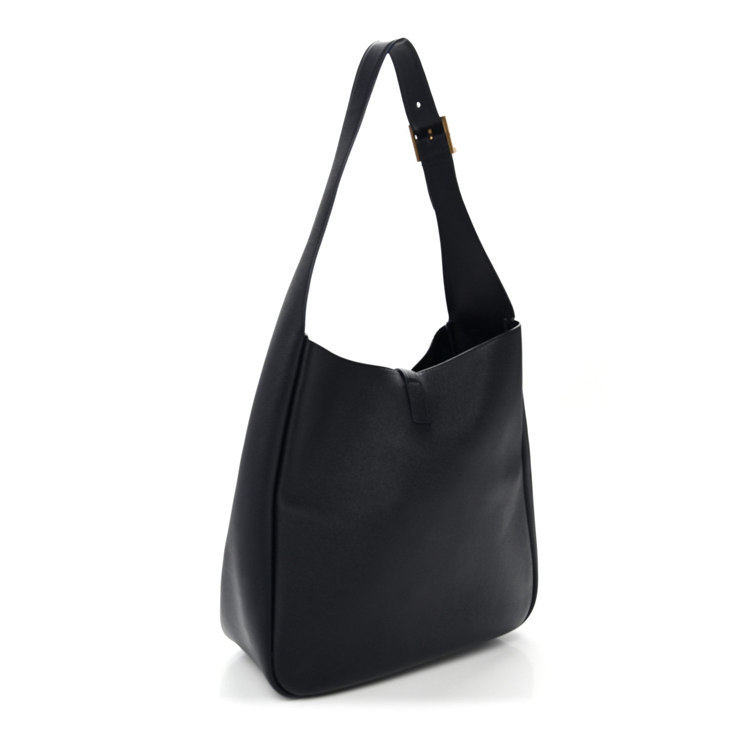 Saint Laurent Supple Calfskin Large Le 5 A 7 Soft Hobo Bleu Abysse 3 of 9