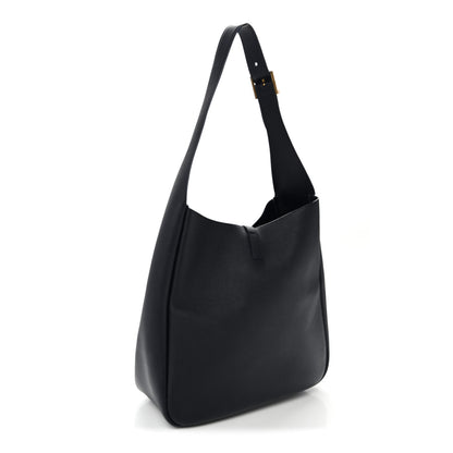Saint Laurent Supple Calfskin Large Le 5 A 7 Soft Hobo Bleu Abysse 3 of 9