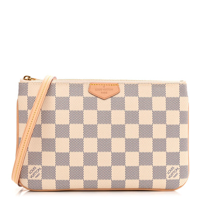 Louis Vuitton Damier Azur Double Zip Pochette 1 of 11