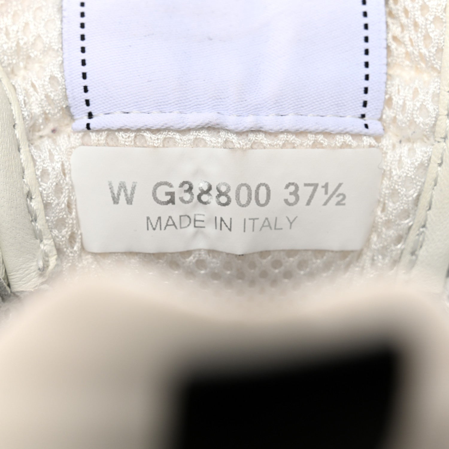 Chanel Calfskin Mesh Lycra Suede Womens Logo Sneakers 37.5 White 6 of 9