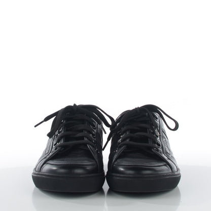 Louis Vuitton Calf Embossed Damier Brooklyn Sneakers 6.5 Black 2 of 17