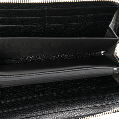 Gucci Pebbled Calfskin Soho Zip Around Wallet Black 5 of 11