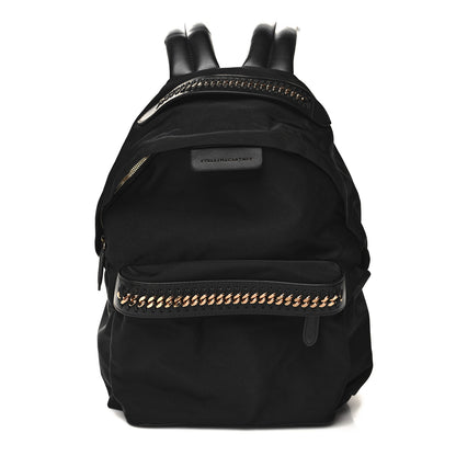 Stella McCartney Nylon Eco Alter Nappa Mini Falabella GO Backpack Black 1 of 9