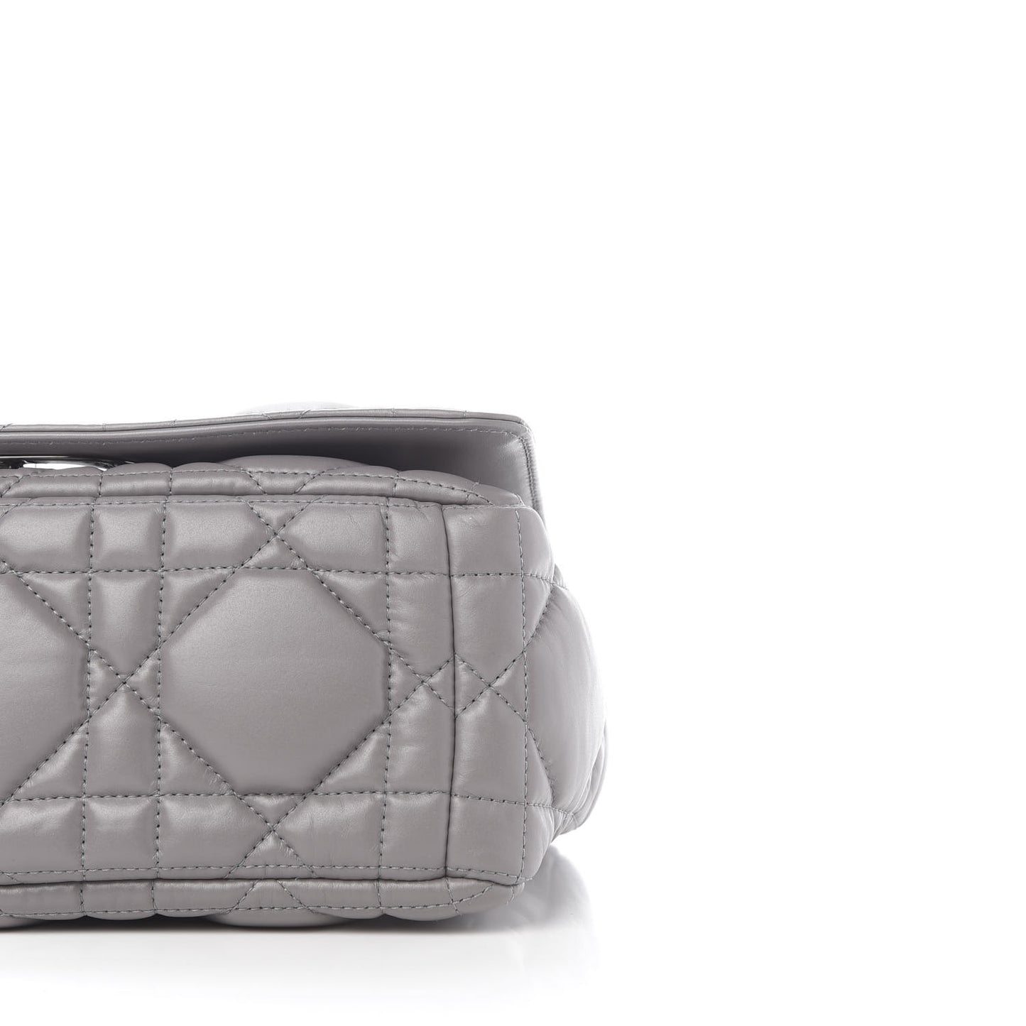 Lambskin Cannage Caro Bag Grey