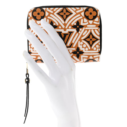 Louis Vuitton Monogram Giant Crafty Zippy Coin Purse Creme Caramel 2 of 7