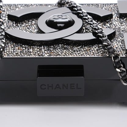Chanel Plexiglass Crystal Lego Clutch Black 5 of 11