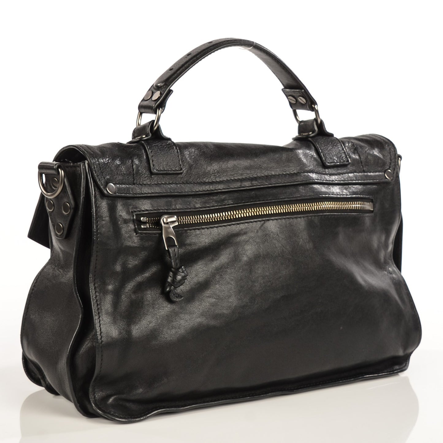 Lambskin Medium PS1 Satchel Black