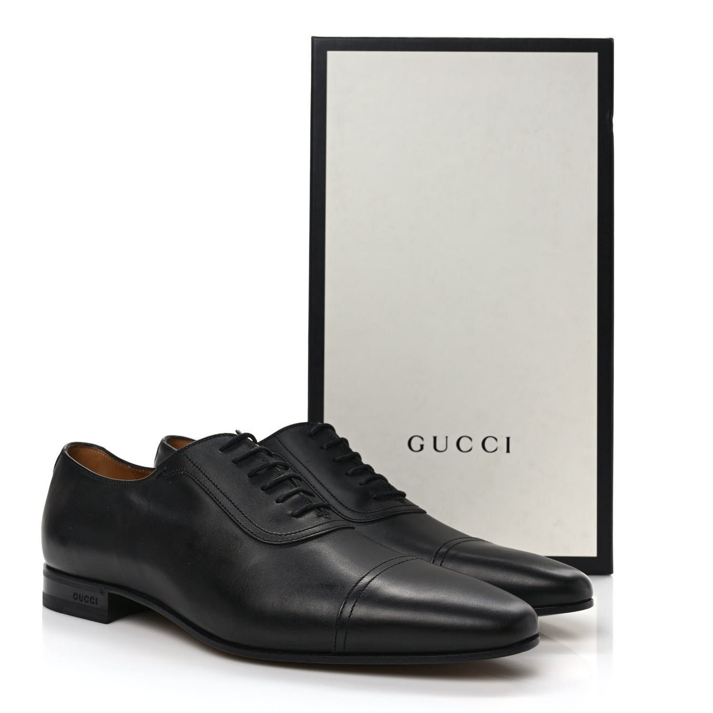 Calfskin Mens Lace Up Captoe Loafers 9.5 Black