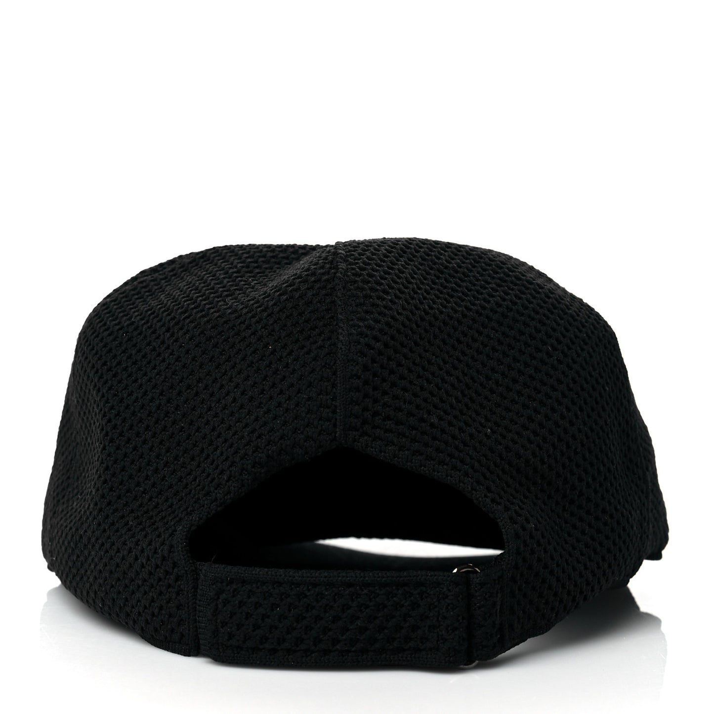 Mesh Tonal Knit FF Baseball Hat Black
