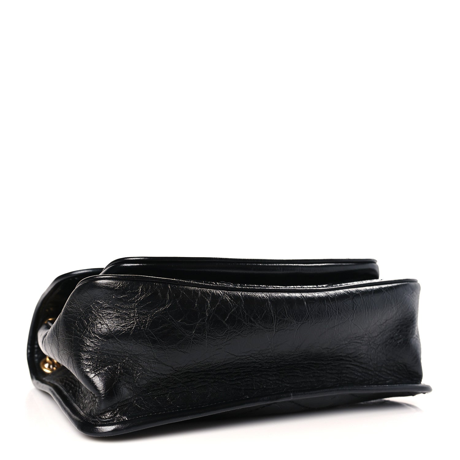 Saint Laurent Crinkled Calfskin Matelasse Monogram Medium Niki Chain Satchel Black 4 of 9