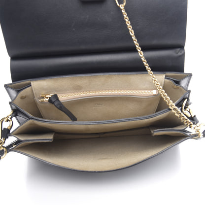 Chloe Suede Calfskin Medium Faye Shoulder Bag Black 5 of 13