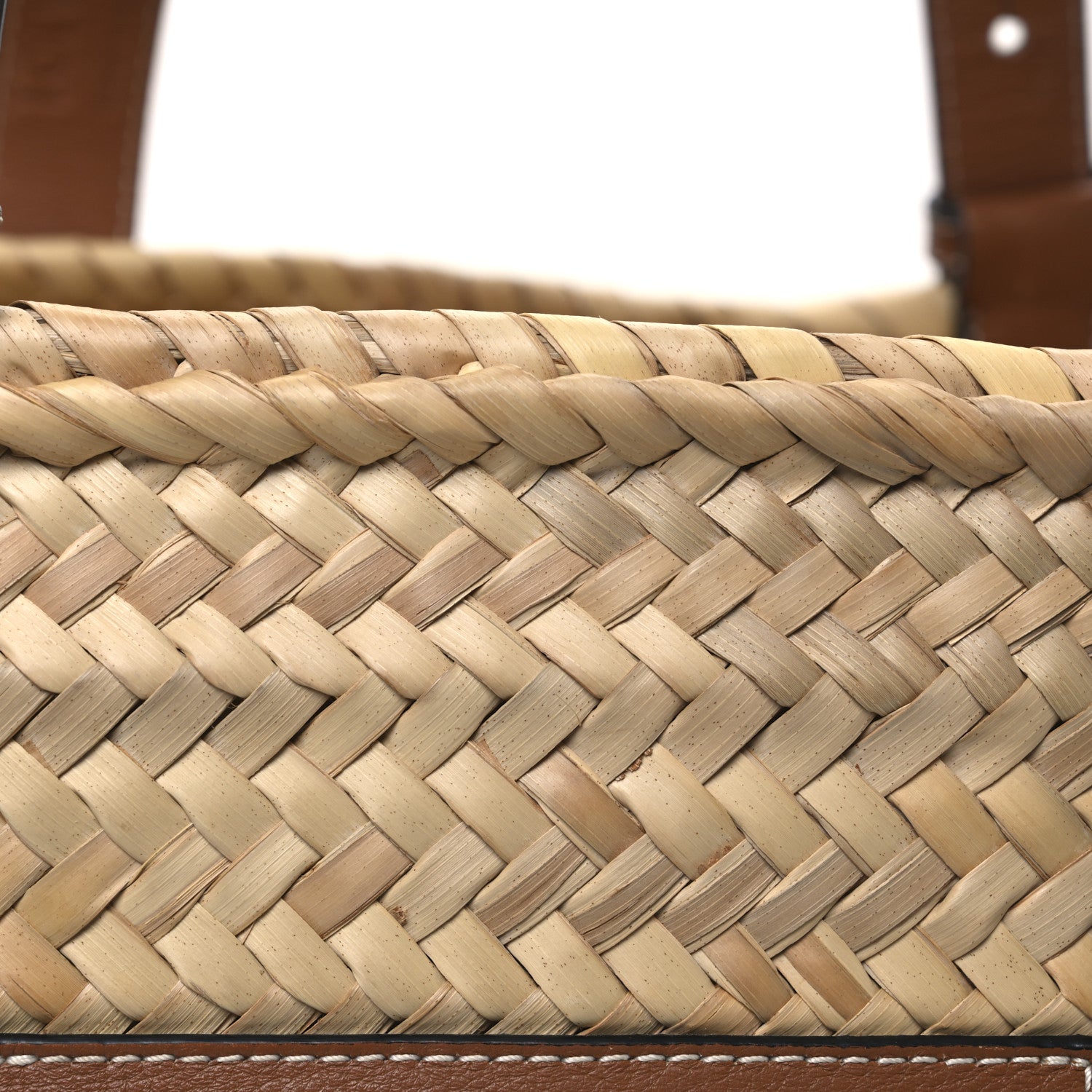 Loewe Raffia Basket Tote Bag Natural Tan 8 of 13