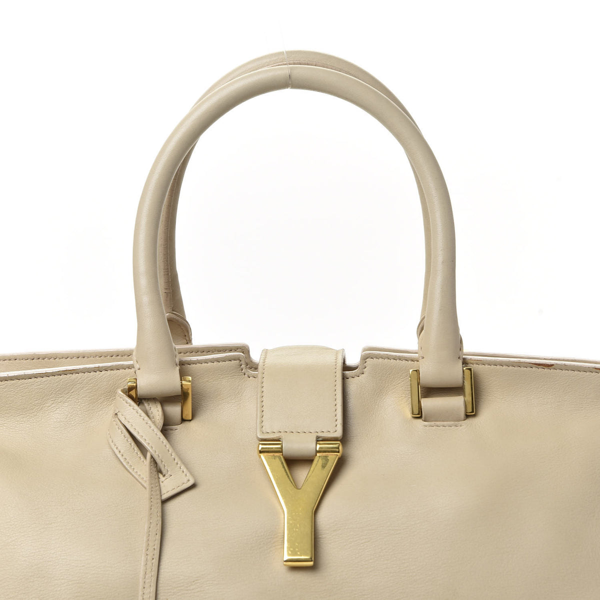 Calfskin Medium Classic Y Cabas Beige