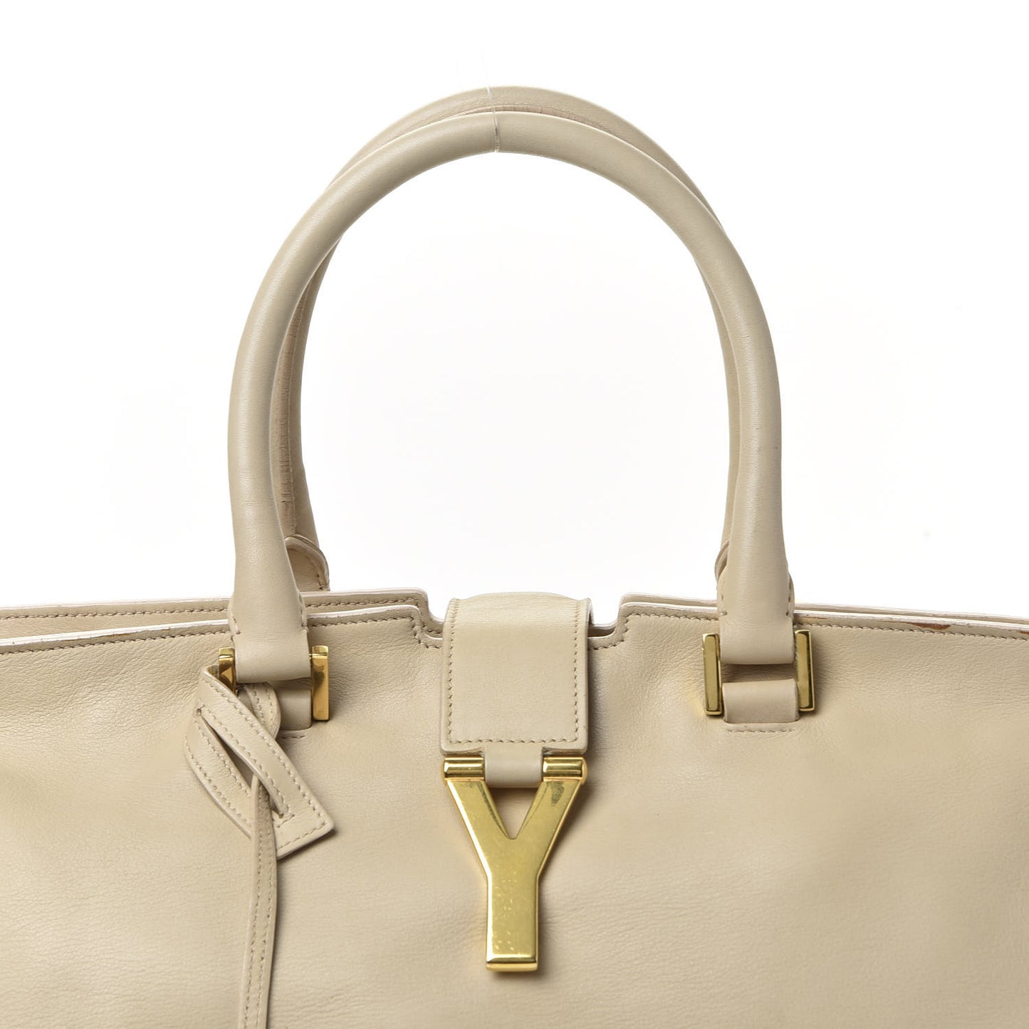 Calfskin Medium Classic Y Cabas Beige