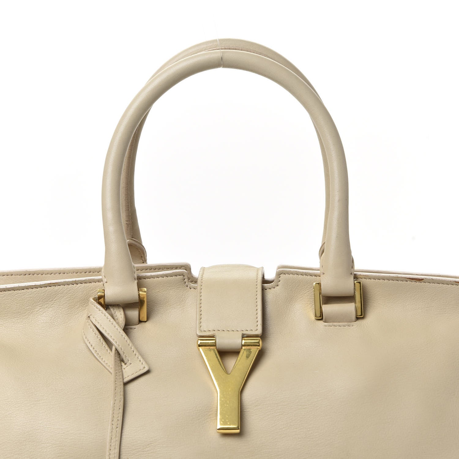 Saint Laurent Calfskin Medium Classic Y Cabas Beige 18 of 18