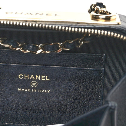 Chanel Lambskin Quilted Small Trendy CC Camera Case With Chain Navy 6 of 10