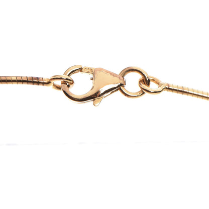 Hermes Gold Lacquered Cage d'H Pendant Necklace Bleu Electrique 4 of 9