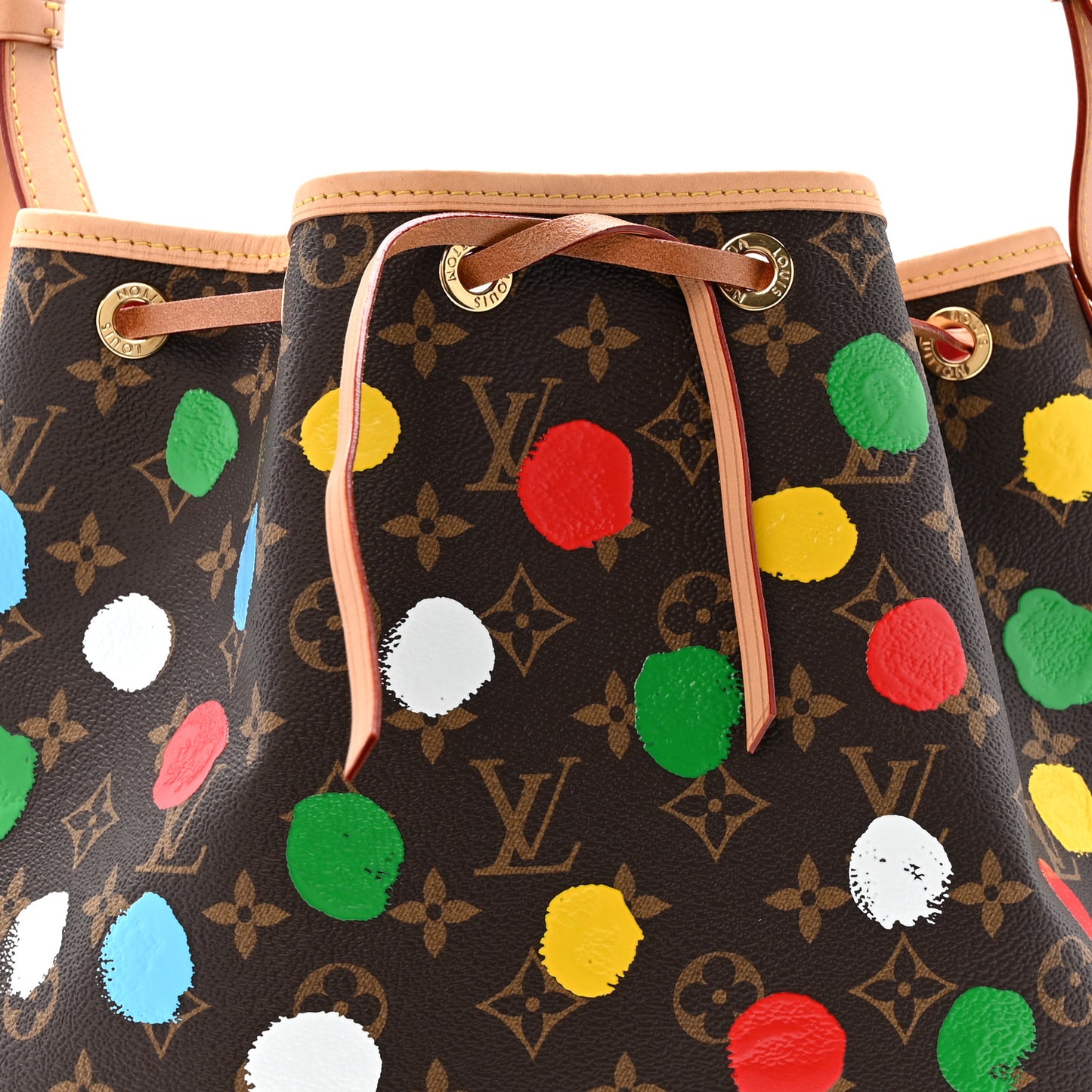 LV X YK Monogram Dots Noe Multicolor