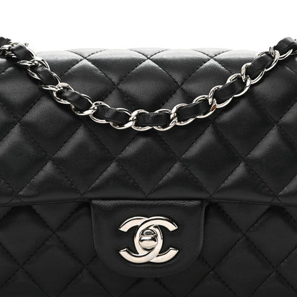 Chanel Lambskin Quilted Mini Rectangular Flap Black 9 of 11