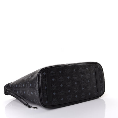 MCM Visetos Medium Liz Reversible Shopper Tote Black 5 of 14