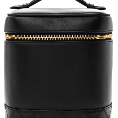 Chanel Lambskin Vanity Cosmetic Case Black 9 of 12