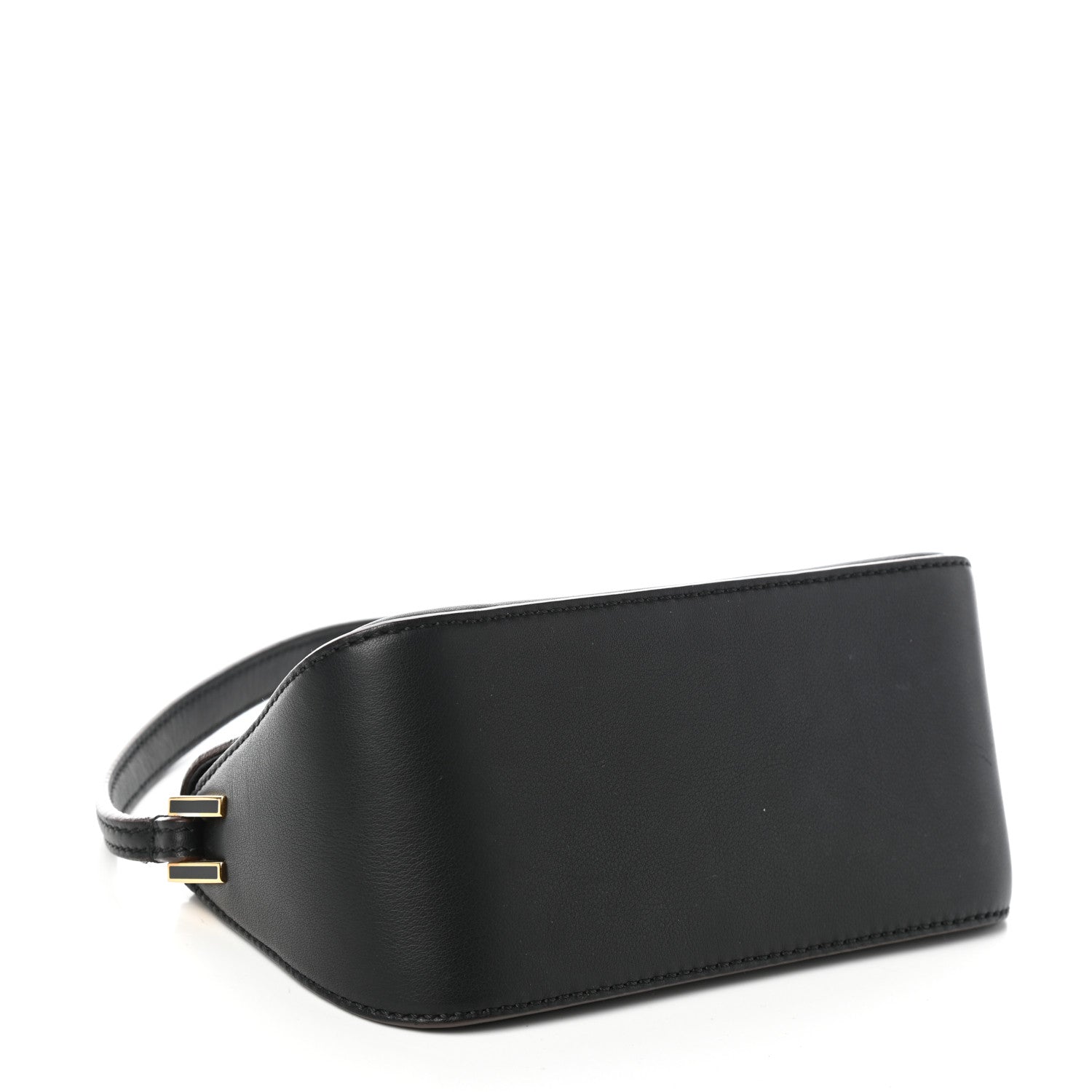 Fendi Vitello Flamingo Enamel Mini Mama Baguette Black 4 of 9