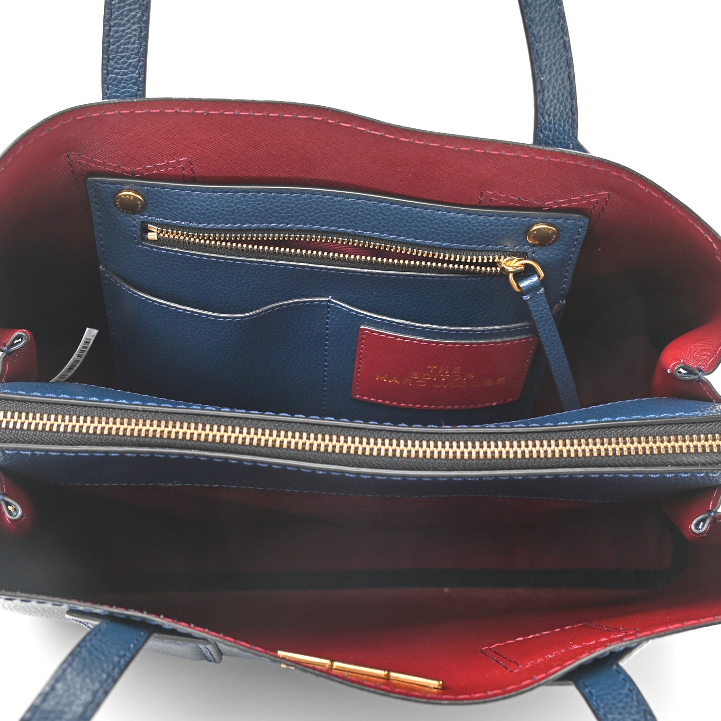 Pebbled Calfskin Editor Shopping Tote Blue