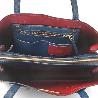 Marc Jacobs Pebbled Calfskin Editor Shopping Tote Blue 5 of 9