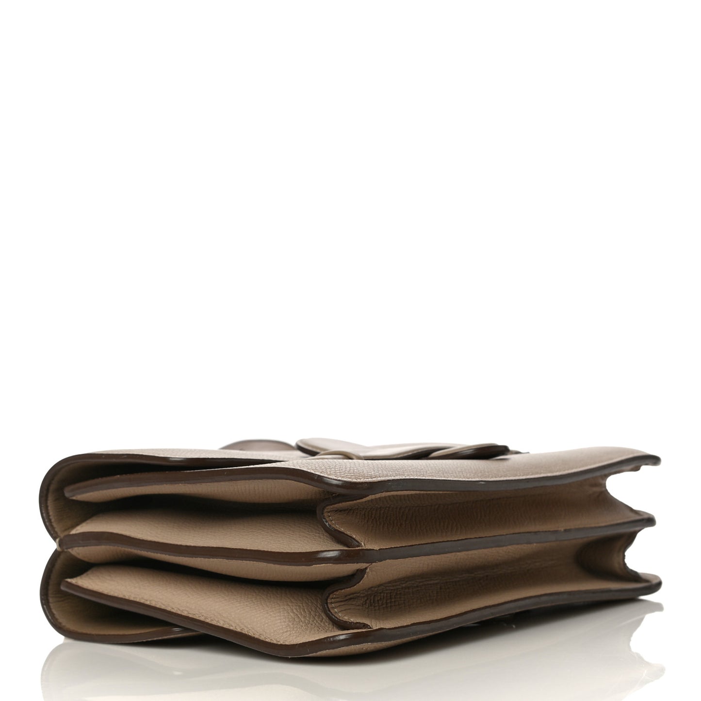 Baby Grained Calfskin Medium Symmetrical Bag Taupe