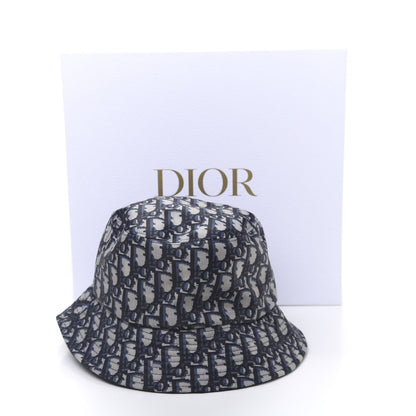 Christian Dior Oblique Reversible Teddy-D Brim Bucket Hat 56 Blue 7 of 7