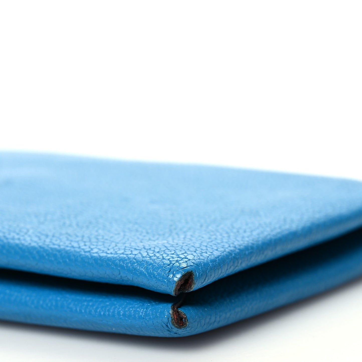 Chevre Mysore Verso Calvi Card Case Bleu Frida Cuivre