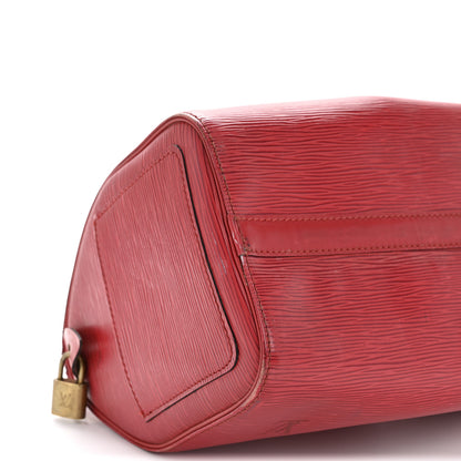 Louis Vuitton Epi Speedy 25 Castillan Red 9 of 12
