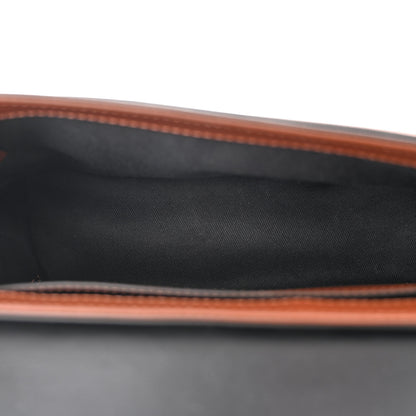 Burberry Calfskin Giant Check E-Canvas Note Crossbody Bag Dark Birch Brown 5 of 11