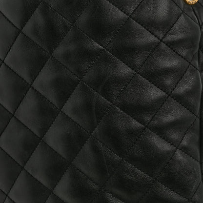 Saint Laurent Lambskin Quilted Maxi Icare Shopping Tote Black 18 of 18