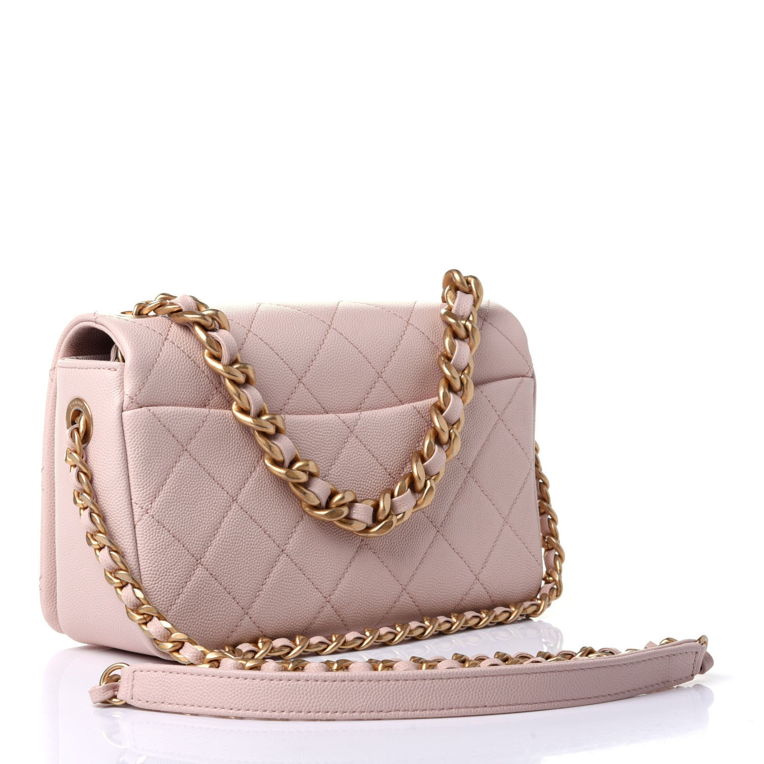 Chanel Caviar Quilted Small Fashion Therapy Flap Bag Beige 2 of 5