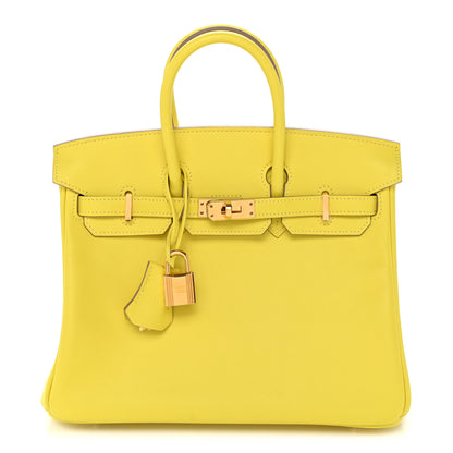 Hermes Swift Birkin 25 Lime 1 of 12