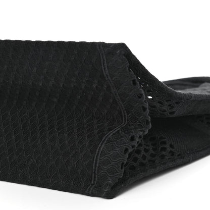Christian Dior Mesh Embroidered Book Tote Black 10 of 11