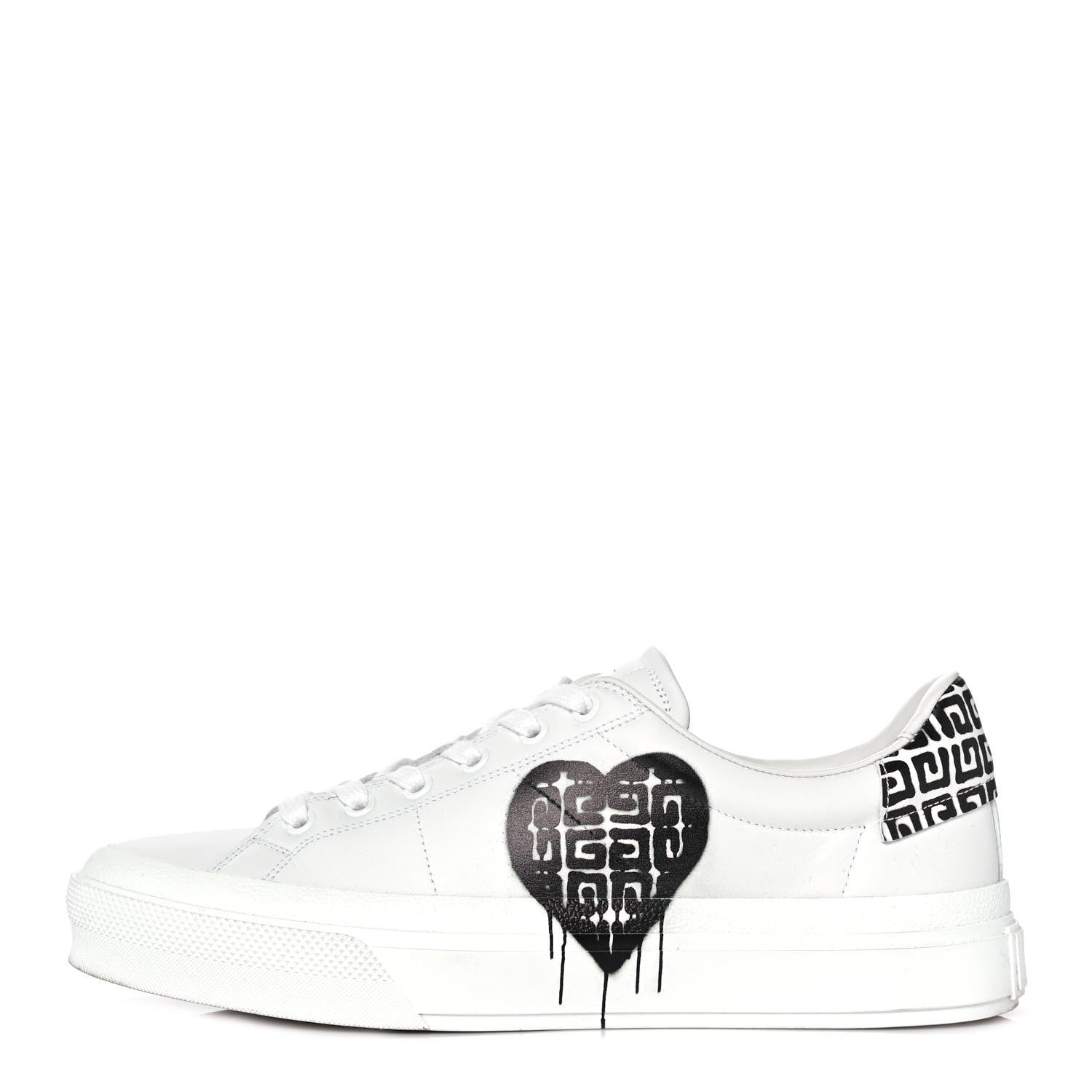 Givenchy Calfskin City Sport Sneakers 40 White Black 1 of 10